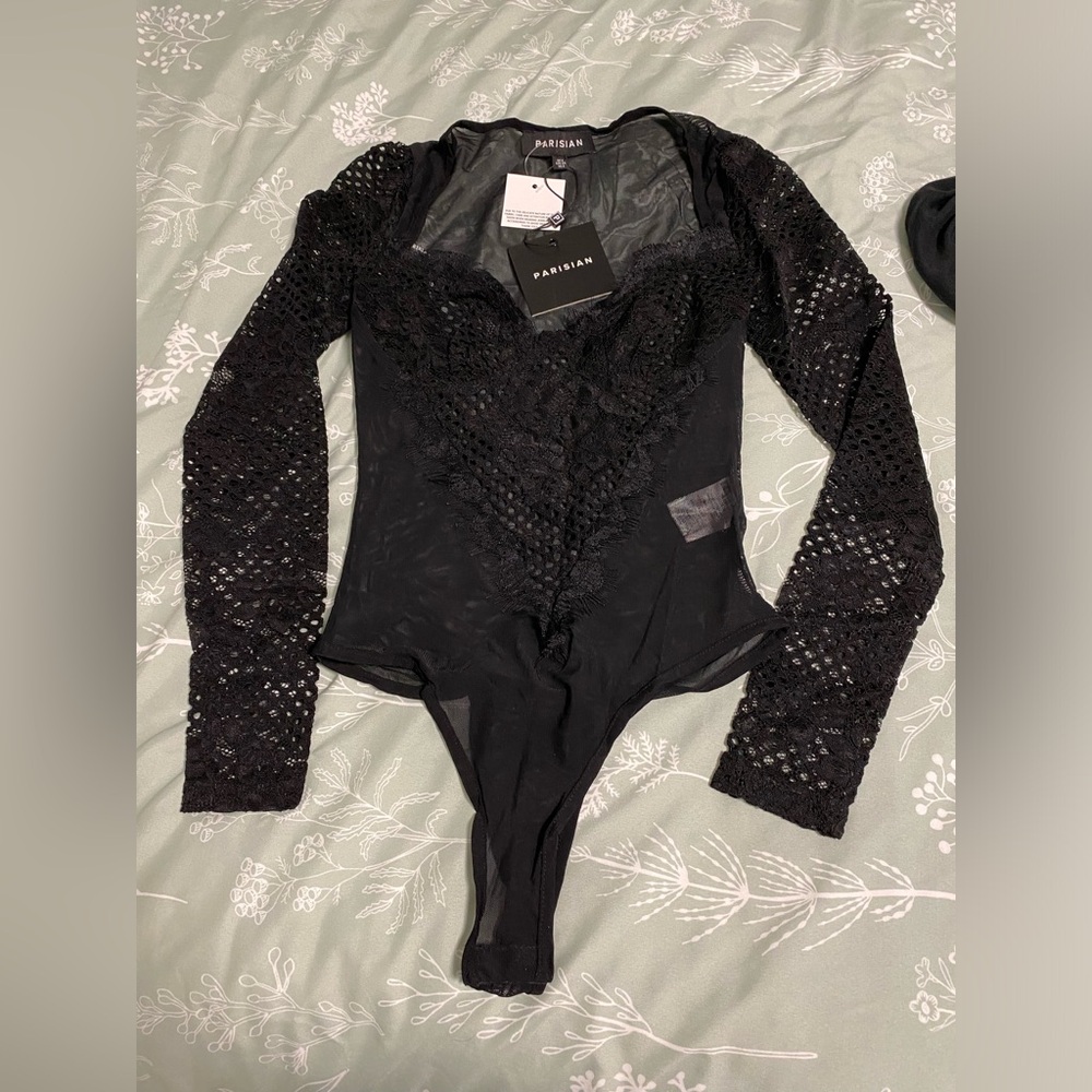 Laced Mesh Bodysuit